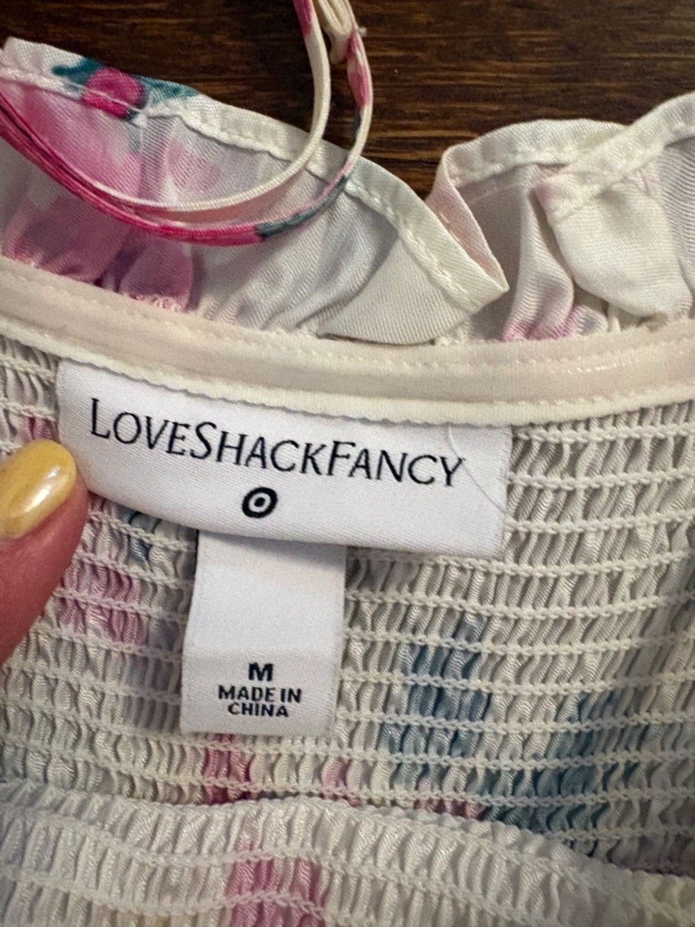 LoveShackFancy X Target- Elise Smoked Tiered Floral Dress-Medium - Picture 4 of 5